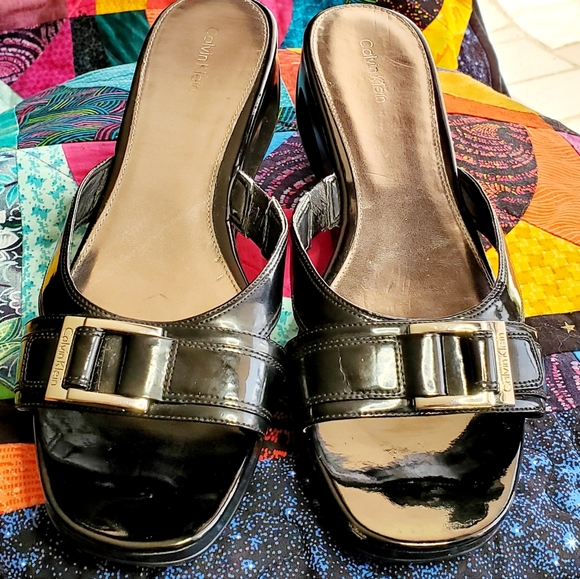 Calvin Klein 11M black Sandal slides - Picture 5 of 5